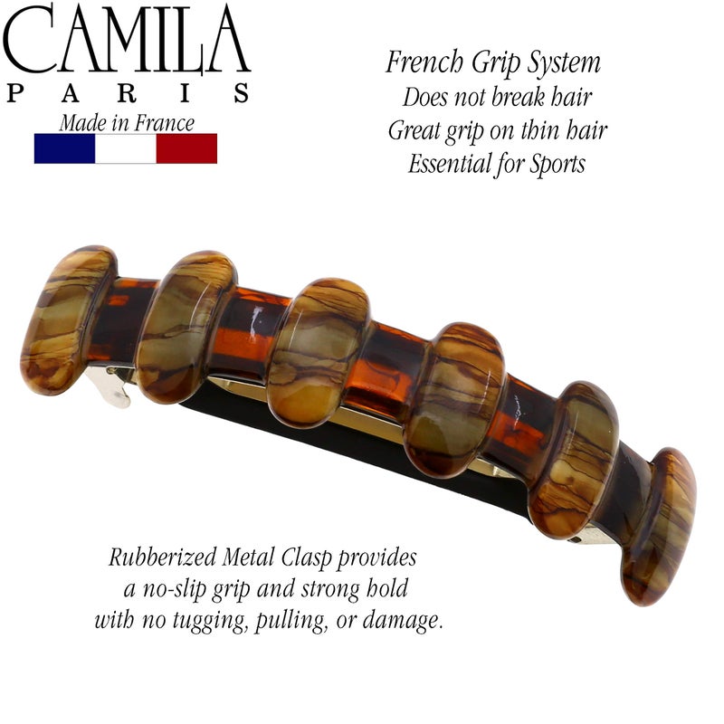 Camila Paris MP802 French Hair Barrette Clip for Girls for Thick Curly Wavy Long Hair, Strong Hold Grip Hair Clips for Women, Automatic, No Slip Durable Styling Girls Hair Accessories, Made in France - Image 2